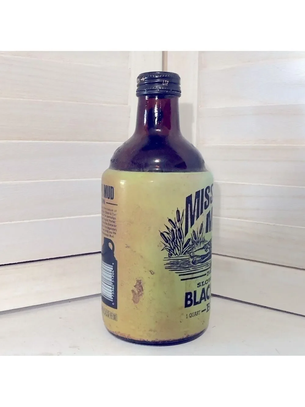 Vintage Brown Glass Mississippi Mud Beer Bottle